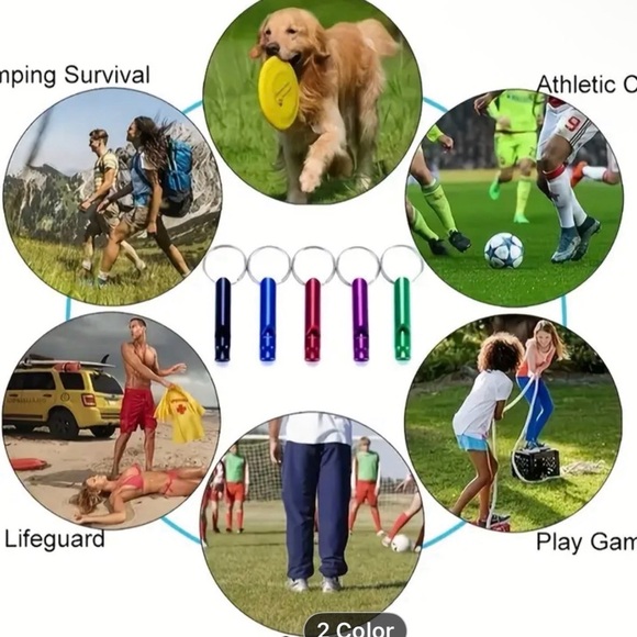 054 Blue,Black and White Emergency Keychain - Picture 3 of 16